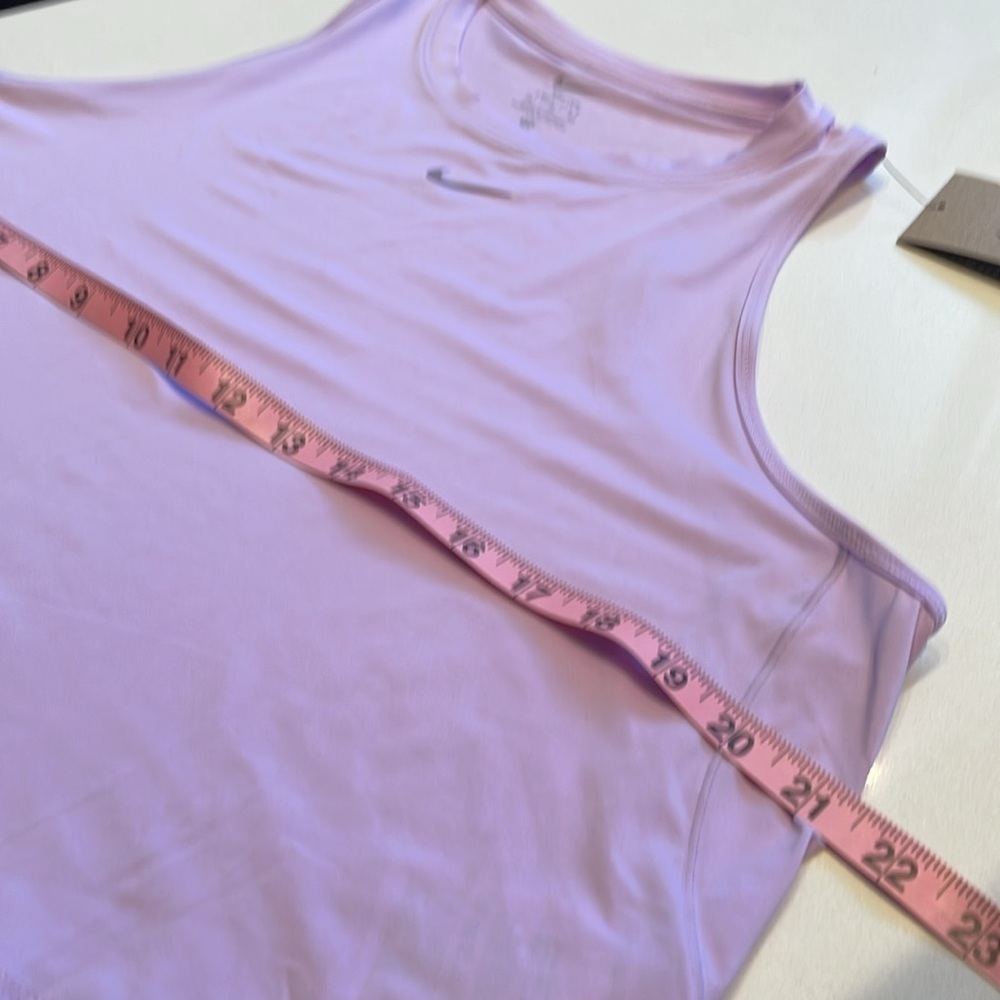 🆕 Nike One Dri-Fit Tank Top, Crop, Lilac Size XL - Picture 11 of 12